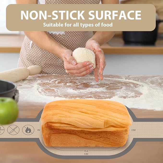 Silicone Bread Sling Oval and Round, 2Pcs Non-Stick Reusable Bread Sling, Sourdough Tools & Dutch Oven Accessories, Gray - Image 3