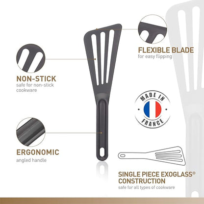 Matfer Bourgeat Exoglass® High Temperature Pelton Spatula, Grey - Image 3