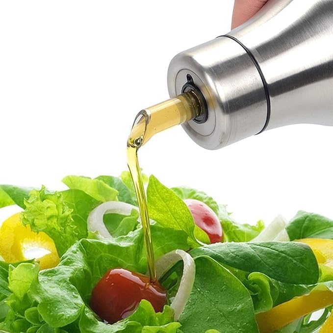 Foraineam 2 Pieces Olive Oil Dispenser Bottle 30 oz (900ml) Stainless Steel Leakproof Kitchen Oil Bottles - Image 7