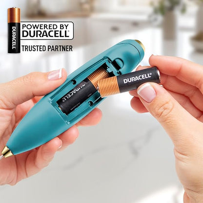 Zulay Kitchen Powerful Milk Frother Wand With 4 AA Duracell Batteries - Ultra Fast Handheld Drink Mixer - Electric Whisk Foam Maker for Coffee, Lattes, Cappuccino, Matcha & Creamer - Lake Gold - Image 6