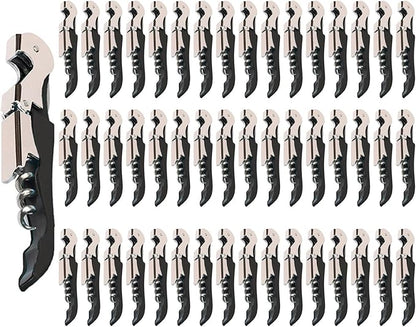 Kit-Home Professional Waiter Corkscrew Wine Openers Set (50 PCS),Upgraded with Heavy Duty Stainless Steel Hinges Wine Key for Restaurant Waiters, Sommelier, Bartenders by Kit-Home