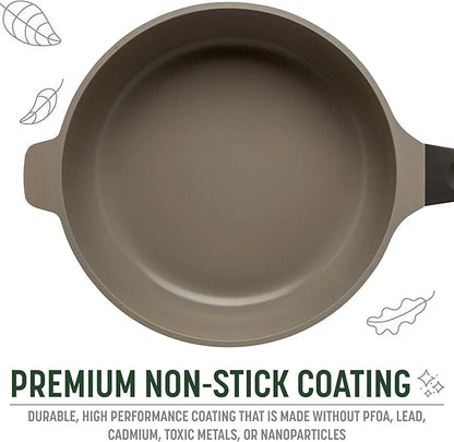 Goodful All-in-One Pan, Multilayer Nonstick, High-Performance Cast Construction, Multipurpose Design Replaces Multiple Pots and Pans, Dishwasher Safe Cookware, 11-Inch, 4.4-Quart Capacity, Graphite