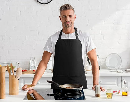 Utopia Kitchen 2 Pack Bib Apron, Adjustable with 2 Pockets, Water and Oil Resistant, Cooking Kitchen Chef Apron for Women Men - Image 7