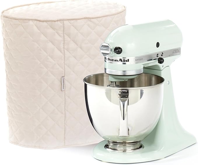 Covermates Keepsakes Mixer Cover Dust Protection - Stain Resistant - Washable Appliance Cover, Cream
