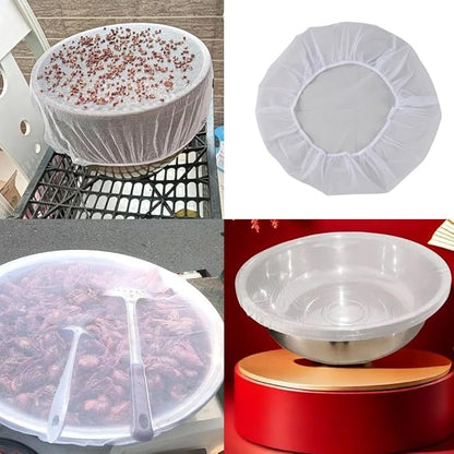 4 Pack Mesh Food Covers Portable Small Food Tents Top Screen Food Cover for Outdoors Camping Glass Food Storage Containers Meal Prep Container Food Storage Bins Countertop Fruit Bowl Plates