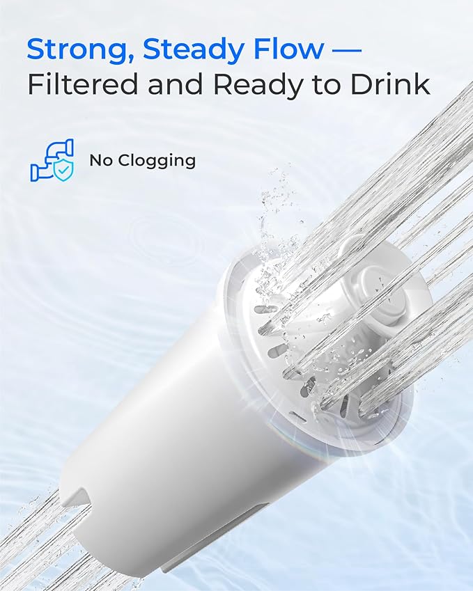 Waterdrop C06 Replacement for Brita® Filters, Pitchers, Dispensers, NSF Certified Pitcher Water Filter, Brita® Classic OB03, Mavea® 107007, 35557, and More, 6 Pack