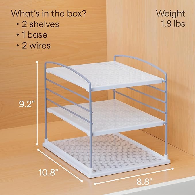 YouCopia UpSpace Adjustable Box Organizer for Foil Wrap and Kitchen Cabinet Storage, Original, White - Image 5
