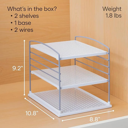 YouCopia UpSpace Adjustable Box Organizer for Foil Wrap and Kitchen Cabinet Storage, Original, White - Image 5