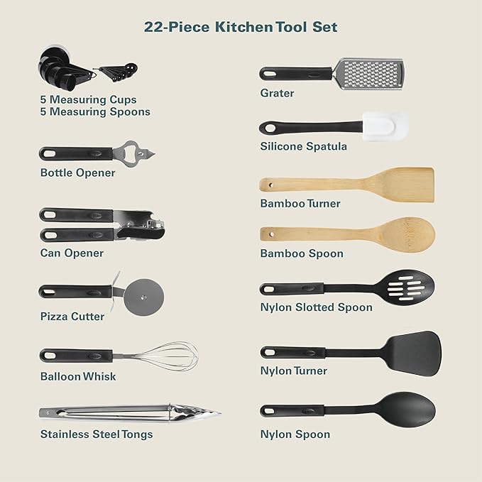 Gibson Home 74 Piece Kitchen in a Box Pots and Pans Cookware, Plates and Bowls Dinnerware, Cutlery Knife Block, Flatware Utensils, Tools & Gadgets, Storage, Glasses Set - Image 6