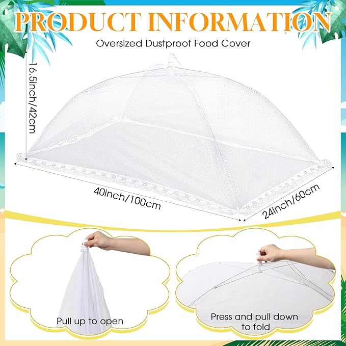 Leitee 3 Pcs Inflatable Serving Bar Kit Includes Salad Buffet Tray with Drain Plug Mesh Food Cover Food Drink Containers and Inflator for Ice Supplies Halloween Party Camping Picnic(Yellow)