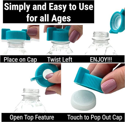 3-Pack WATER BOTTLE Opener ERGO OPENER | Arthritis Sufferers Elderly Seniors Weak Hands | Easy Twist-Off Plastic Bottle Opening Tool Travel On-Go | Carpal Tunnel | MADE in USA - Image 2