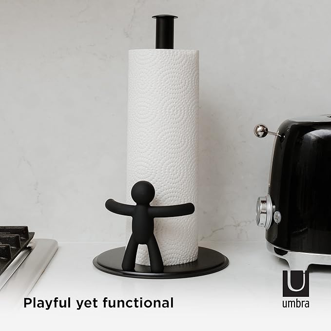 Umbra Buddy Countertop Paper Towel Holder, Black - Image 5