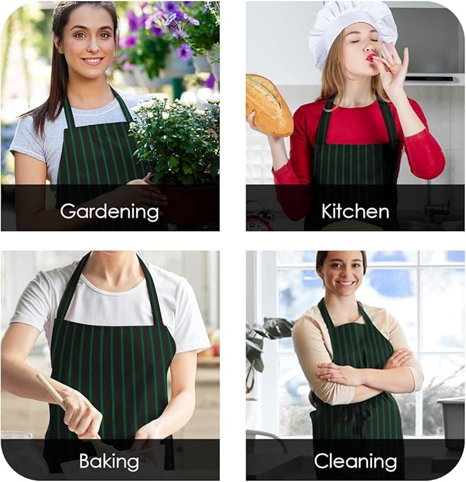 Avalon Kitchen Aprons for Men - 100% Polyester Chef Apron Women with Extra Long Ties - Cooking Aprons for Women & Mens Apron - Image 5
