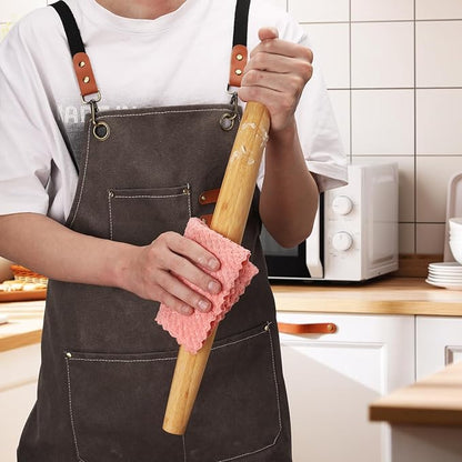 Classic French Rolling Pins Bamboo Wooden Rolling Pin for Baking Pizza Dough Pie Cookie, 18-Inch - Image 4