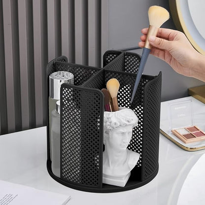 Cup and Lid Organizer Cup Dispenser Coffee Cup Organizer Paper Cup Holder Rotating for Bathroom, Restaurant, Break Room, Coffee Station, Bar, Buffet, Kitchen Cabinet, Countertop,4 Compartment - Image 4