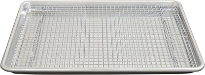 Mrs. Anderson's Baking Professional Cooling Rack, Heavy Duty Steel, Fits Half Sheet Pans, 16.5 x 11.875 x 0.625-Inches