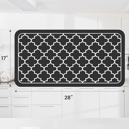WISELIFE Dish Drying Mat Super Absorbent Drying Mat Large Dish Drying Mats for Kitchen Counter Easy Clean Dish Mat Kitchen Drying Mat18"x 28" Stylish Black - Image 3