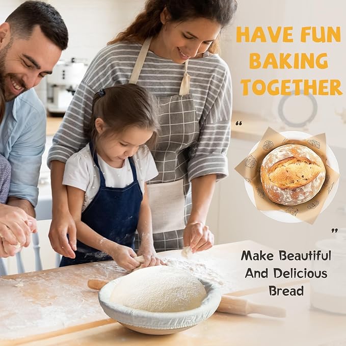 Advanced Cast Iron Dutch Oven for Baking, With Banneton Bread Proofing Basket & Baking Supplies, 5QT Multi-Functional Dutch Oven Pot with Lid, Cast Iron Bread Pan, Black - Image 2