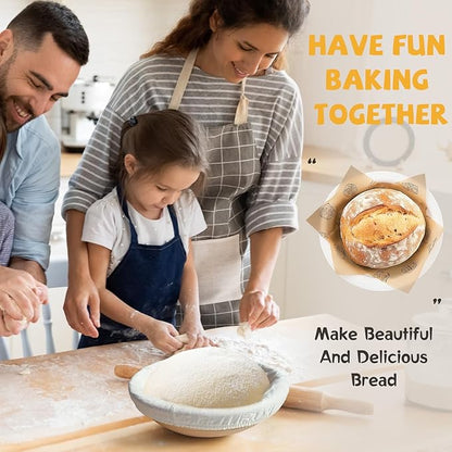 Advanced Cast Iron Dutch Oven for Baking, With Banneton Bread Proofing Basket & Baking Supplies, 5QT Multi-Functional Dutch Oven Pot with Lid, Cast Iron Bread Pan, Black - Image 2