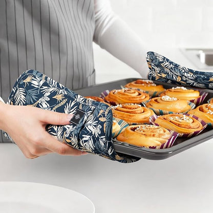 BONTHEE Pot Holders for Kitchen Heat Resistant Hot Pads for Countertops Oven Pot Holders Cotton Potholders for Kitchen Cooking Baking - 2PCS