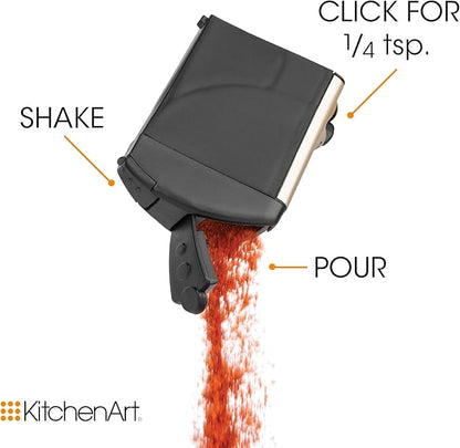 KitchenArt 57010 Select-A-Spice Auto-Measure Carousel Professional Series, Satin - Image 3