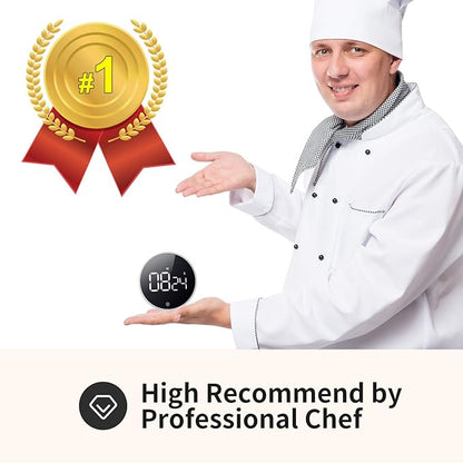 VOCOO Digital Kitchen Timer - Magnetic Countdown Countup Timer with Large LED Display Volume Adjustable, Easy for Cooking and for Seniors and Kids to Use - Image 9