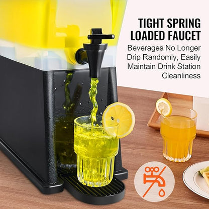 VEVOR Beverage Dispenser, 3 Gallon Drink Dispenser for Parties, Plastic Juice Dispenser with Stand Spigot Lid, Iced Tea Lemonade Juice Water Dispenser, for Restaurants, Hotels, Parties - Image 3