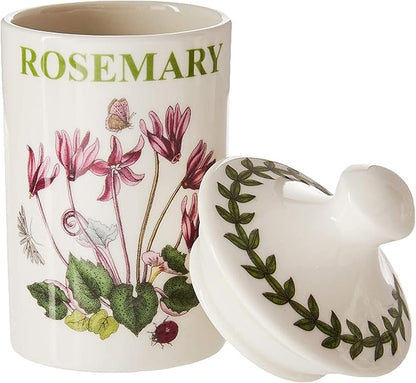 Portmeirion 634268 Botanic Garden Spice Jars (Set of 6), 4.5", White