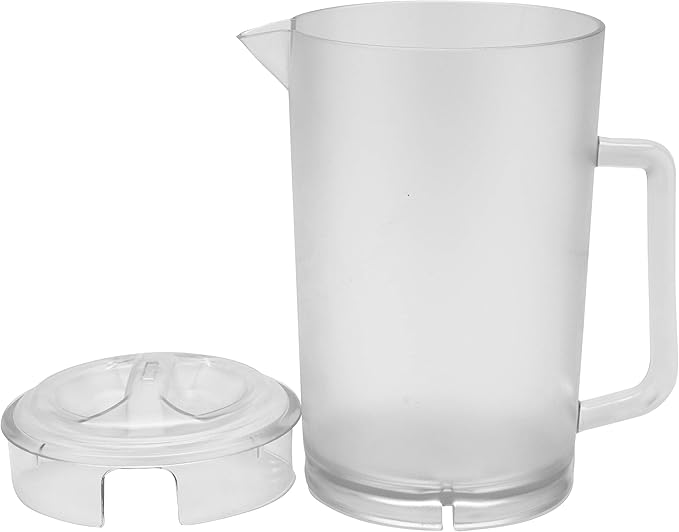 G.E.T. P-3064-1-CL-EC Heavy-Duty Shatterproof Plastic 2 Quart Pitcher with Lid, BPA Free (64 Ounce), Clear - Image 5