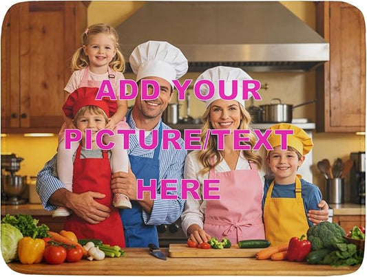 Custom Personalized Dish Drying Mat for Kitchen Counter Customized Dying Pad with Picture Text Home Decor Large by Giwawa