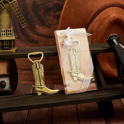 Hortsun 36 Sets Cowboy Boot Bottle Openers Baby Shower Bottle Opener Favors for Guest Party Bottles Opener Gifts Bulk for Baby Shower Wedding Birthday Party Favor Decoration Supplies(Bronze)