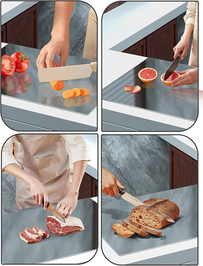 Titanium Cutting Boards for Kitchen，Titanium Cutting Board Large， Dishwasher Safety, Easy to Clean, Cutting Boards Non Toxic, Non Slip&Low Noise Chopping Board (27.5 * 19.6)