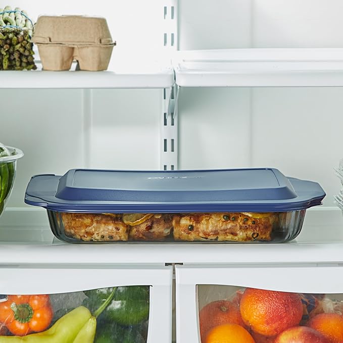 Pyrex Colors Tinted (9x13) Glass Baking Dish with BPA-Free Lid, Oblong Bakeware Glass Pan For Casserole & Lasagna, Dishwasher, Freezer, Microwave and Pre-Heated Oven Safe, Smoke - Image 5