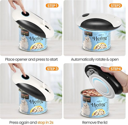 Rechargeable Electric Can Opener, Hands Free for seniors，Food Safe Automatic Can Opener with Smooth Edge,Easy to Use,Works with All Standard Cans - Image 7