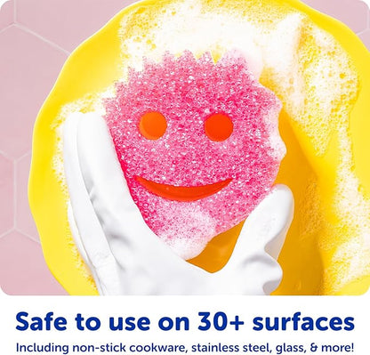 Scrub Daddy Scratch-Free Multipurpose Kitchen Sponges - Bulk Dish Sponges for Kitchen, Bathroom, Household Cleaning & More - Made with BPA-Free Polymer Foam (5 Count) - Image 5