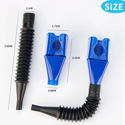 Funnels for Automotive Use,Flexible Draining Tool Snap Funnel,5Pcs Retractable Automotive Fuel Funnel,Oil Snap for Cars and Motorcycles