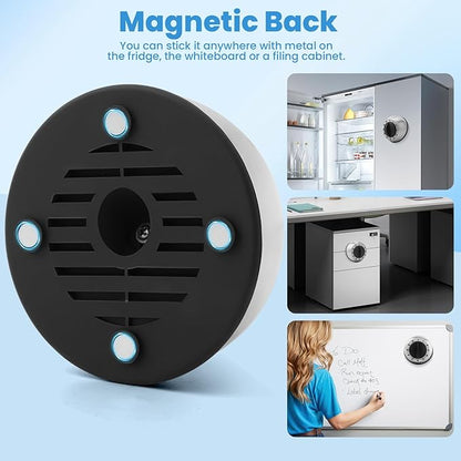 Kitchen Timer for Cooking, Chef Cooking Magnetic Timer - No Batteries Required - Loud Alarm, Mechanical Desk Manual Timers - Magnetic Clock Backing, Countdown Reminder - Stainless Steel Body - Image 4