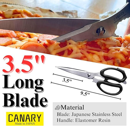 CANARY Japanese Kitchen Scissors for Food 9.5" [Long Blade] Heavy Duty Kitchen Shears, Dishwasher Safe Come Apart Blade, Japanese Stainless Steel Blade, Made in JAPAN - Image 3