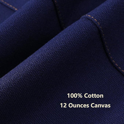 AFUN Chef Aprons for Women Men with Oversized Pockets, 12-Ounce Cotton Canvas Cross Back Water Repellent Apron (Dark Blue) - Image 5