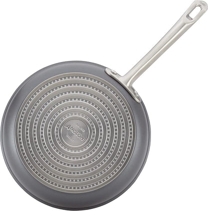 Anolon Accolade Forged Hard Anodized Nonstick Pots & Pans - Induction Cookware Set - 12 Piece - Moonstone Gray