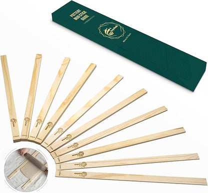 Pottery Rolling pin Guides, Clay Tools, 5-Size Mud Stick Guide for Precise Clay Thickness, Premium Pottery Tools for Hobbyists & Ceramic Artists (15.7inch)