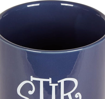 DII Kitchen Accessories Retro Collection Ceramics, Utensil Holder, Nautical Blue - Image 3