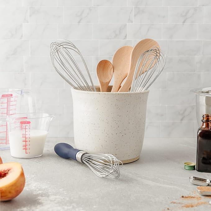 Chef Pomodoro 3-Piece Kitchen Whisk Set, Stainless Steel Whisks for Cooking, Wisk Kitchen Tool, Thick Wire Whisk Set, Wisking Tool for Cooking, Blending, Whisking, Beating and Stirring - Image 8