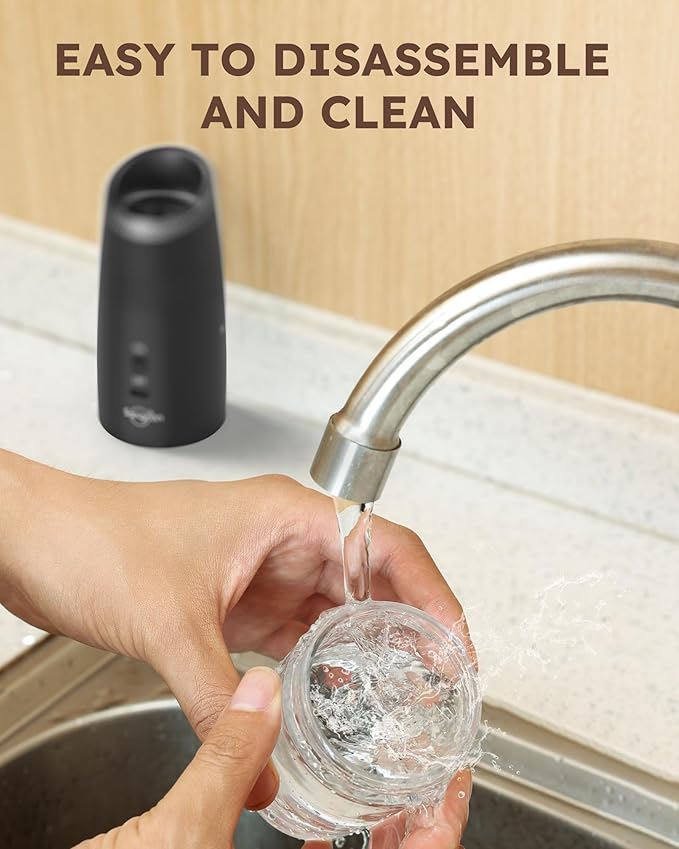 Sangcon Gravity Electric Salt and Pepper Grinder Set RECHARGEABLE Automatic Salt Pepper Shakers USB-C No Battery Needed - LED Light One Hand Operation, External Adjustable Coarseness Pepper Mill - Image 7