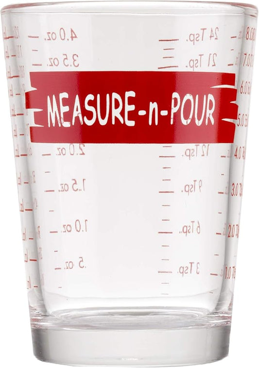 Tablecraft H1433T Measuring Cup Measure-N-Pour, 4 oz, Clear by TableCraft