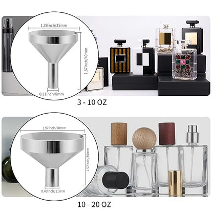 Small Metal Funnels Mini Funnel 8 Size Tiny Bottle Funnel, Miniature Atomizers, Flask, Perfume, Essential Oil, Powder, Micro Pet Capsule, Spice Jar - Image 6