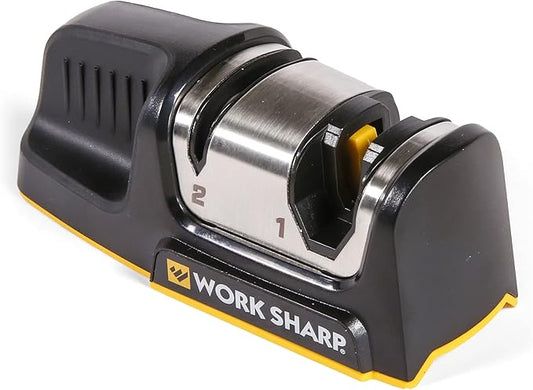 Work Sharp Kitchen Edge Sharpener - Ergonomic - For Chef, Santoku, Paring, & Serrated Knives by WorkSharp