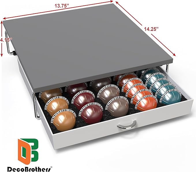 Deco Brothers Supreme Vertuoline Drawer, Holds with 30 Big or 60 Small Vertuoline Pods, Grey - Image 3