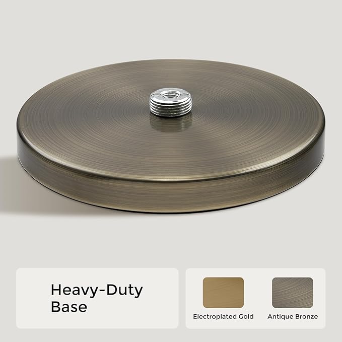 Antique Bronze Paper Towel Holder Countertop, Freestanding Paper Towel Stand with Weighted Non-Slip Base, Easy Assembly, Unique Decorative End Cap for Kitchen and Bathroom - Image 4