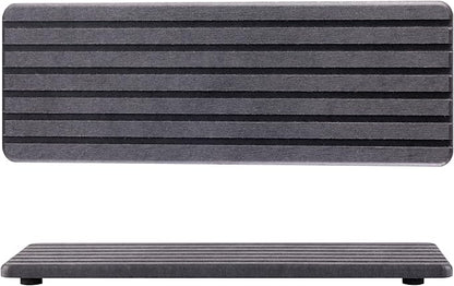 NiuYichee 2 PCS Water Absorbent diatomite Coasters, 12.2" x 4" Water Absorbing Stone Tray for Sink, Stone Drying mat for Kitchen Counter, Stone soap Tray Used for Hand Soaps & toiletries & Plants by NiuYichee